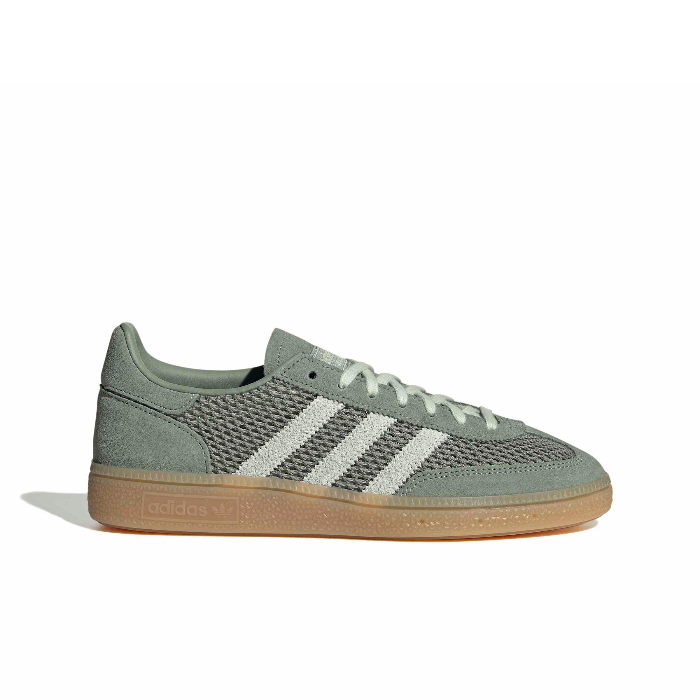 adidas Originals Handball Spezial "Silver Green/Linen Green/Gum 3" Women's Shoe - GREEN/GREEN/GUM